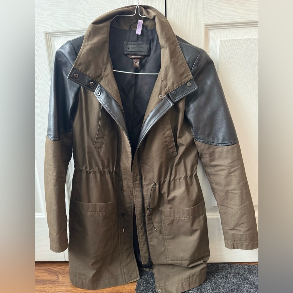 DANIER leather military cargo style zip up jacket (2XS)